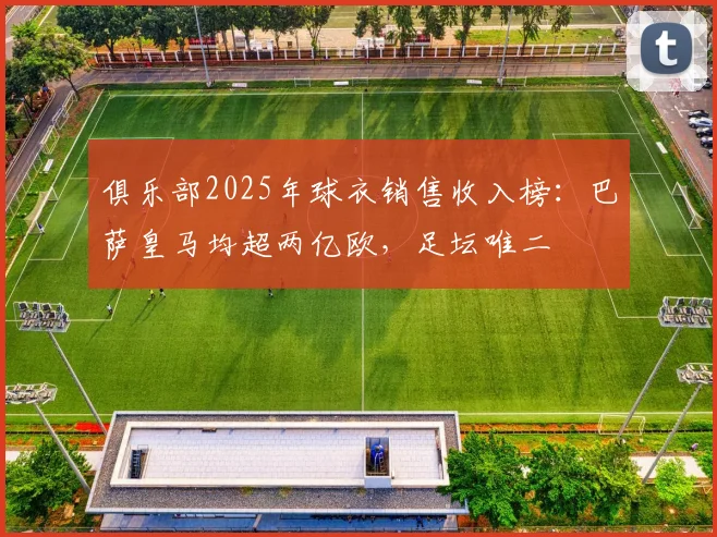 俱乐部2025年球衣销售收入榜：巴萨皇马均超两亿欧，足坛唯二